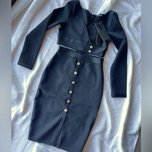 New w/tags Sesidy day to night midi bandage dress, size M